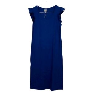 Dual Nature Flutter Sleeve Midi Dress